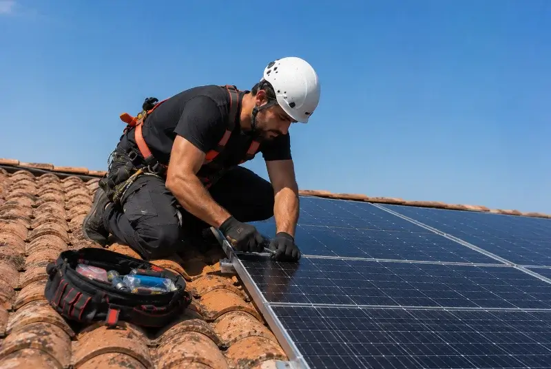 Maintenance et monitoring de panneaux solaires à Preixan