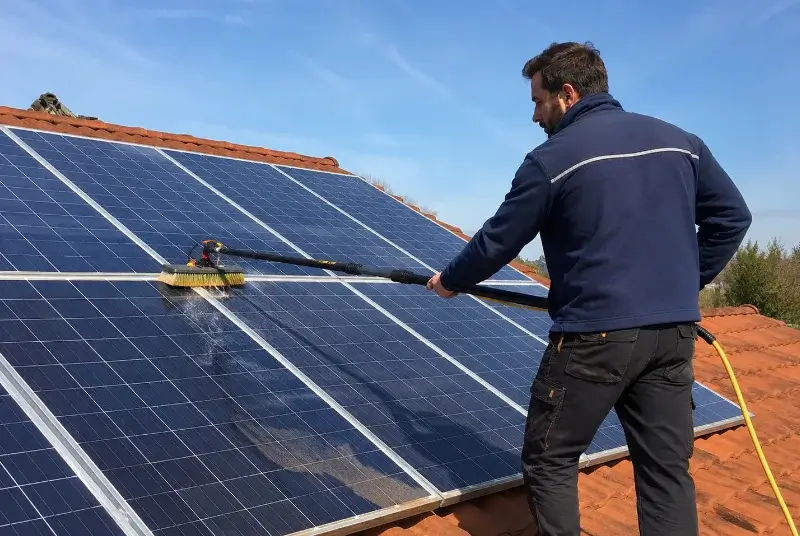 Nettoyage et entretien de panneaux solaires à Preixan